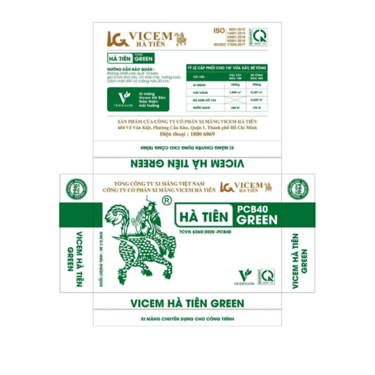 Xi Măng VICEM HÀ TIÊN PCB40 GREEN - Giá Tốt
